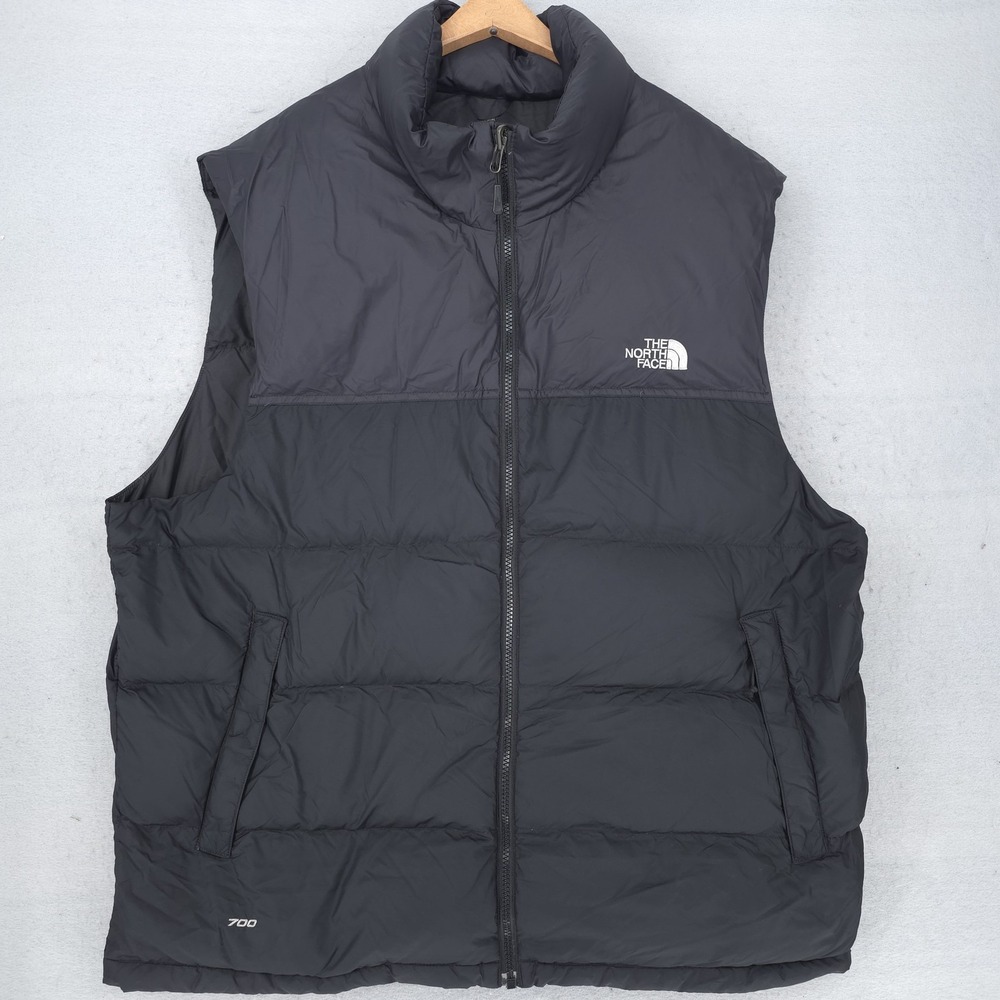 The North Face 700 Vest Mens XL Black Down Puffer Nuptse Quilted Insulated